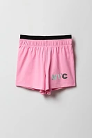 Ensemble Active avec t-shirt et short pour fille
