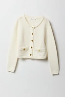 Cardigan boutonnÃ© en tricot pour fille