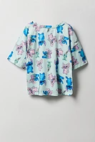 Ensemble avec t-shirt à imprimé Stitch & Angel et pantalon pour fille