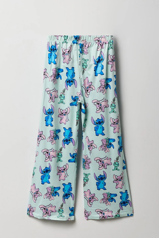 Ensemble avec t-shirt à imprimé Stitch & Angel et pantalon pour fille