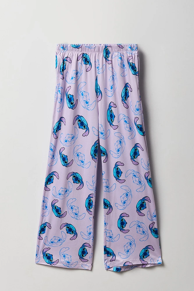 Ensemble avec t-shirt à imprimé Stitch et pantalon pour fille