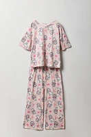 Ensemble avec t-shirt à imprimé Marie et pantalon pour fille