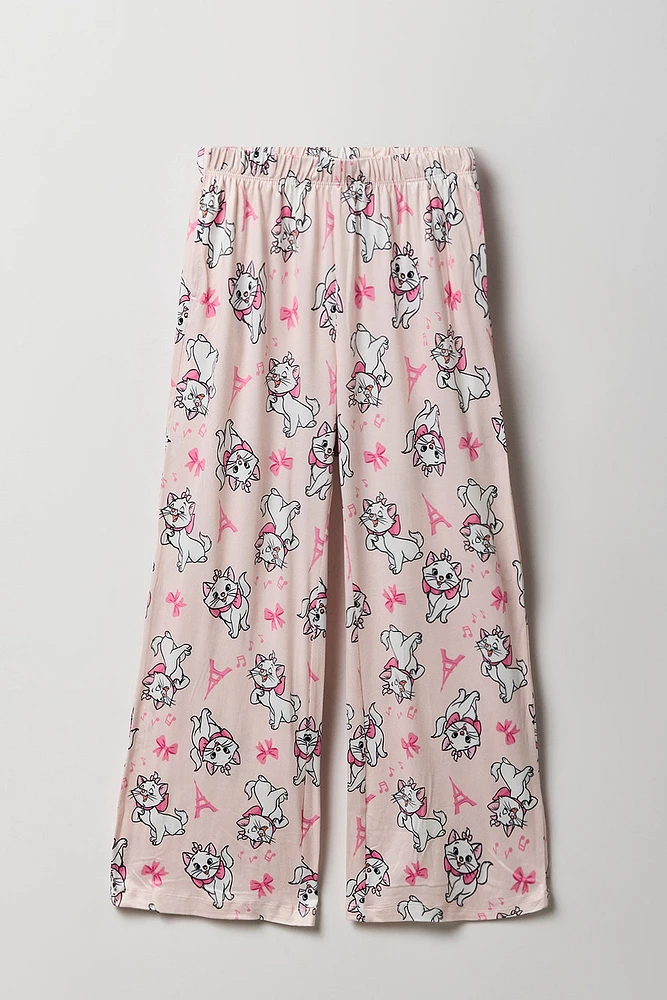 Ensemble avec t-shirt à imprimé Marie et pantalon pour fille