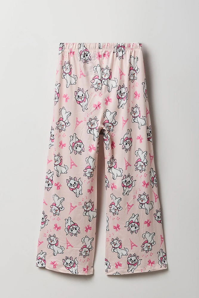 Ensemble avec t-shirt à imprimé Marie et pantalon pour fille