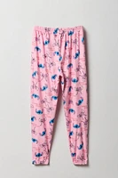 Ensemble avec t-shirt à imprimé Stitch & Angel et pantalon pour fille