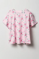 Ensemble avec t-shirt à imprimé Snoopy et pantalon pour fille