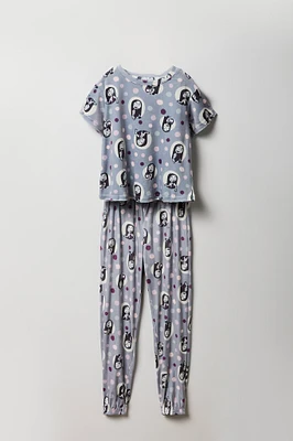 Ensemble avec t-shirt à imprimé Sally et pantalon pour fille