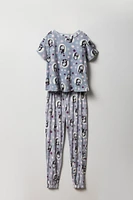 Ensemble avec t-shirt à imprimé Sally et pantalon pour fille