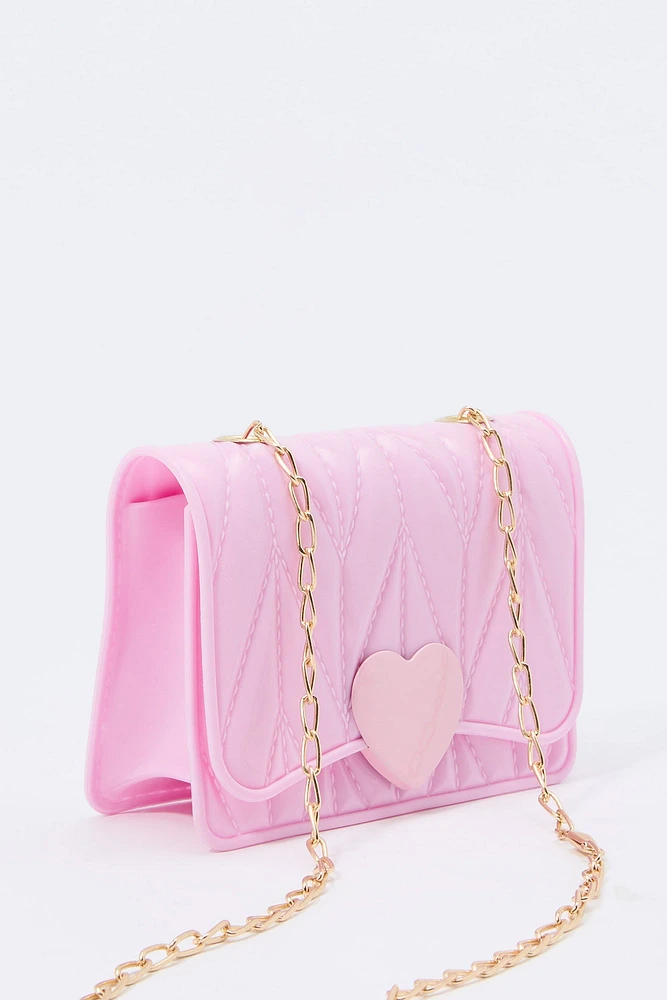 Girls Heart Crossbody Purse