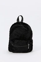 Girls Faux Fur Mini Backpack