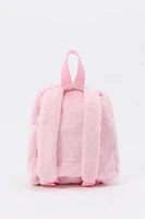Girls Faux Fur Mini Backpack