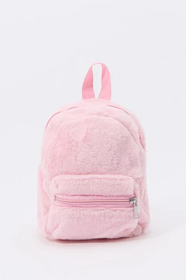 Girls Faux Fur Mini Backpack