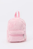 Girls Faux Fur Mini Backpack