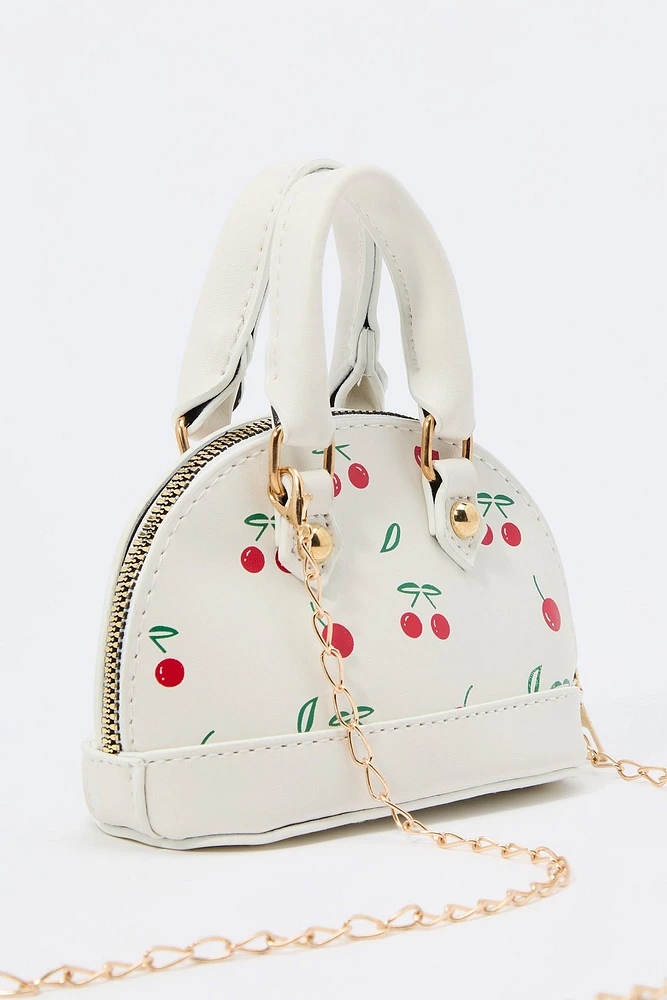 Sac Ã  main avec motif de cerises pour fille