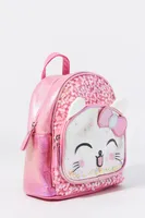 Girls Kitty Critter Mini Backpack