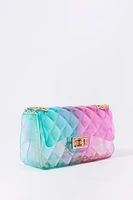 Girls Quilted Jelly Crossbody Purse