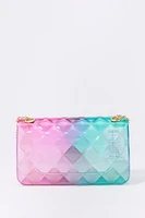 Girls Quilted Jelly Crossbody Purse