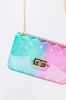 Girls Quilted Jelly Crossbody Purse