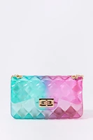 Girls Quilted Jelly Crossbody Purse