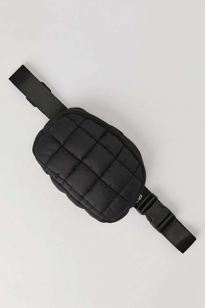 Sac banane matelassé en nylon pour fille