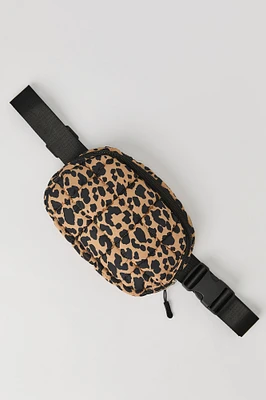 Sac banane matelassé en nylon pour fille