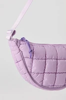 Sac demi-lune matelassé en nylon pour fille