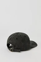 Chapeau en denim avec motif brodé et boucle pour fille