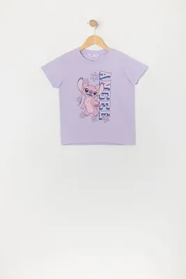 Girls Angel Graphic T-Shirt