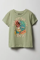 T-shirt Ã  imprimÃ© Find Your Own Way Moana pour fille