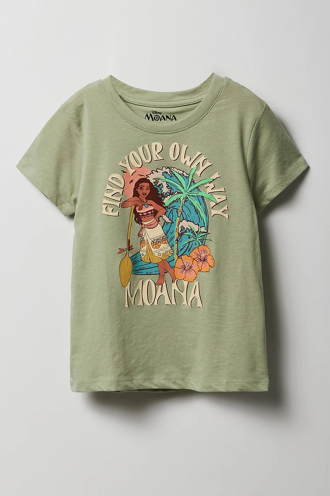 Girls Find Your Own Way Moana Graphic T-Shirt