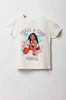T-shirt à imprimé Moana pour fille