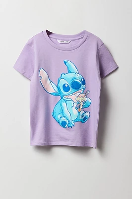 Girls Stitch Ice Cream Graphic T-Shirt