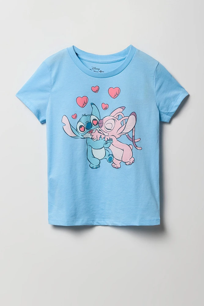 T-shirt à imprimé Stitch & Angel pour fille