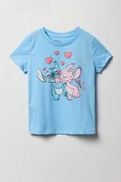 T-shirt à imprimé Stitch & Angel pour fille