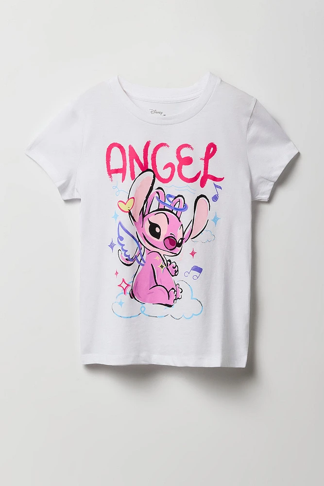 T-shirt à imprimé Angel pour fille