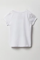 T-shirt à imprimé Wednesday pour fille