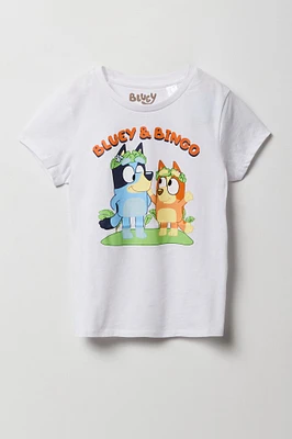 T-shirt à imprimé Bluey & Bingo pour fille