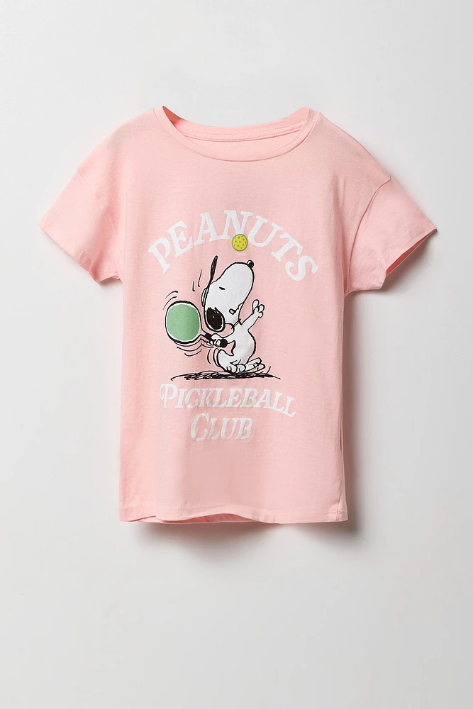 T-shirt à imprimé Peanuts Pickleball Club pour filles