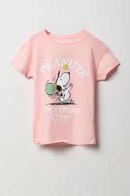 Girls Peanuts Pickleball Club Graphic T-Shirt