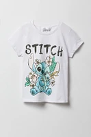 T-shirt à imprimé Stitch pour fille