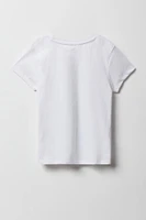 T-shirt à imprimé Stitch pour fille