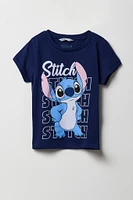 T-shirt à imprimé Stitch pour fille