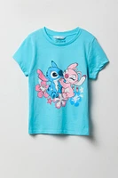 T-shirt à imprimé Stitch & Angel pour filles