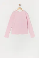 Girls Hello Kitty Graphic Long Sleeve Top