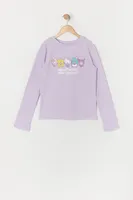 Girls Hello Kitty Graphic Long Sleeve Top