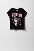 T-shirt Ã  imprimÃ© Kuromi pour fille