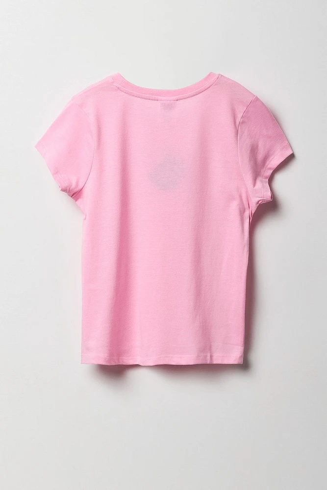 T-shirt à imprimé Hello Kitty Strawberry Milk pour fille