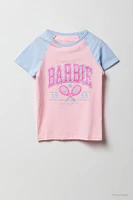 Barbie™ Girls Tennis Graphic Raglan T-Shirt