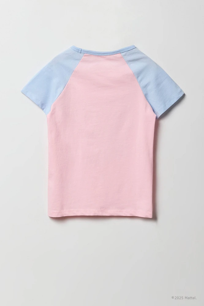 T-shirt raglan à imprimé Barbie™ Tennis pour fille