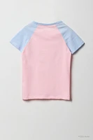 Barbie™ Girls Tennis Graphic Raglan T-Shirt